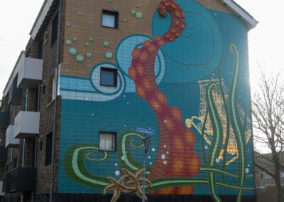 Katten in Quelderduyn streetart 1