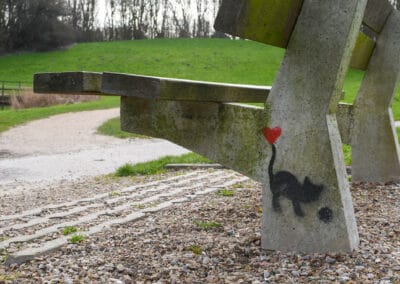 Katten in Quelderduyn streetart 2