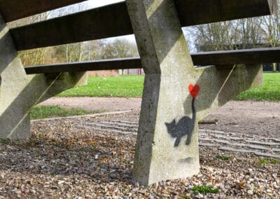 Katten in Quelderduyn streetart 4