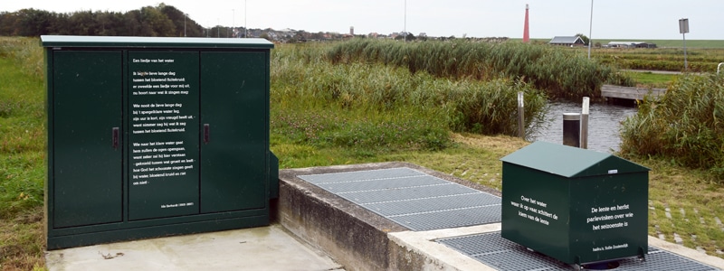 Gedichten op het pompgemaal huisduinerweg
