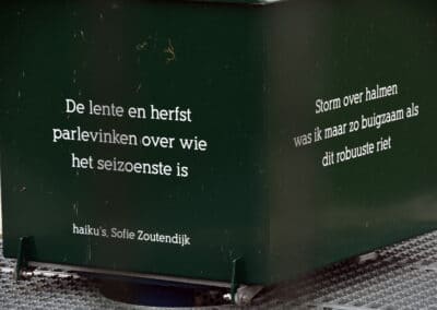 Haiku's door Sofie Zoutendijk Pompgemaal