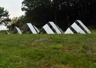 Golven bij treinstation Den Helder Zuid