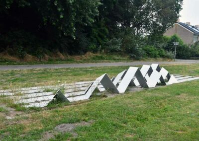 kunstwerk - Golven in de branding