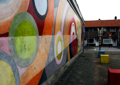 Brakkeveldweg muurschildering tuindorpschool