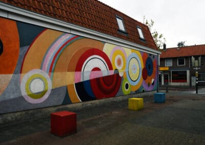 Muurschildering tuindorpschool Den Helder