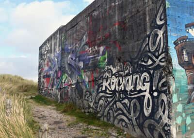 Muurschildering bunker Julianadorp