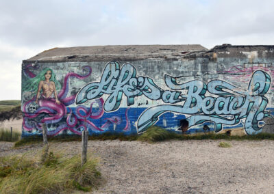 Muurschildering "Life is a Beach"