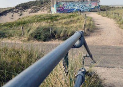 Kunst op bunker tussen de duinen Julianadorp