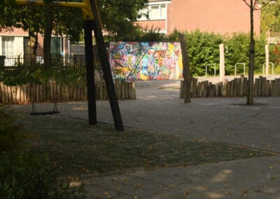 graffiti bij bassischool Kameleon Julianadorp